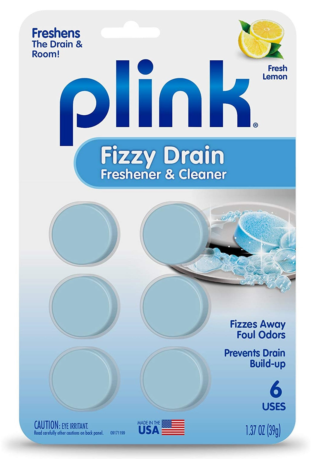 Plink PDF12T Drain Freshener and Cleaner Tablet, 6 Piece