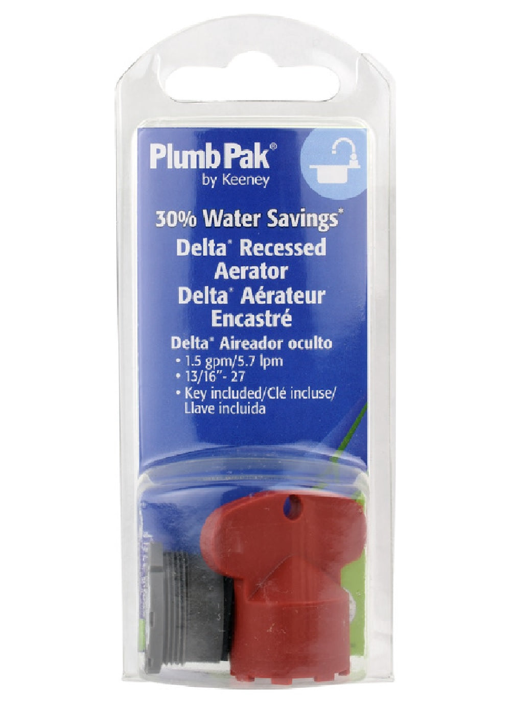 Plumb Pak PP800-223LF Recessed Cache Aerator, Plastic