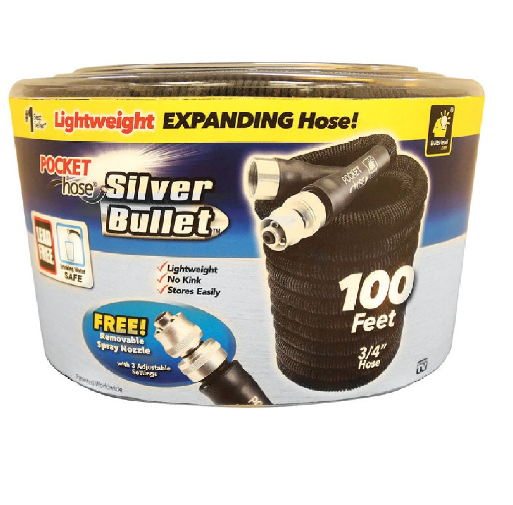 Pocket Hose 13490-6 As Seen On TV Expanding Garden Hose, Black, 100 feet L