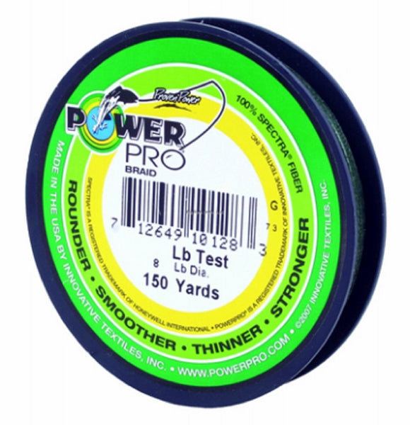 Power Pro 1253-0072 Spectra Braided Fishing Line, Green, 150 Yd