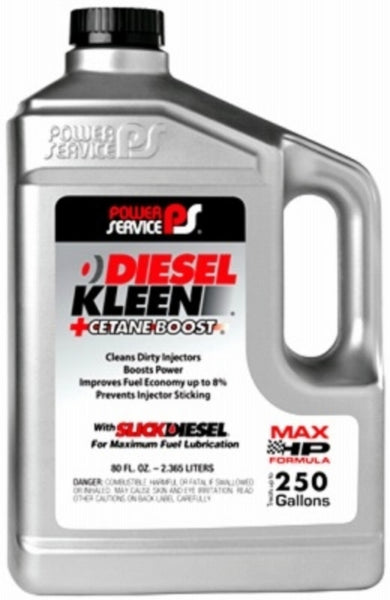 Power Service 3064 Diesel Kleen+Cetane Boost Diesel Fuel Injector Cleaner, 64 Oz