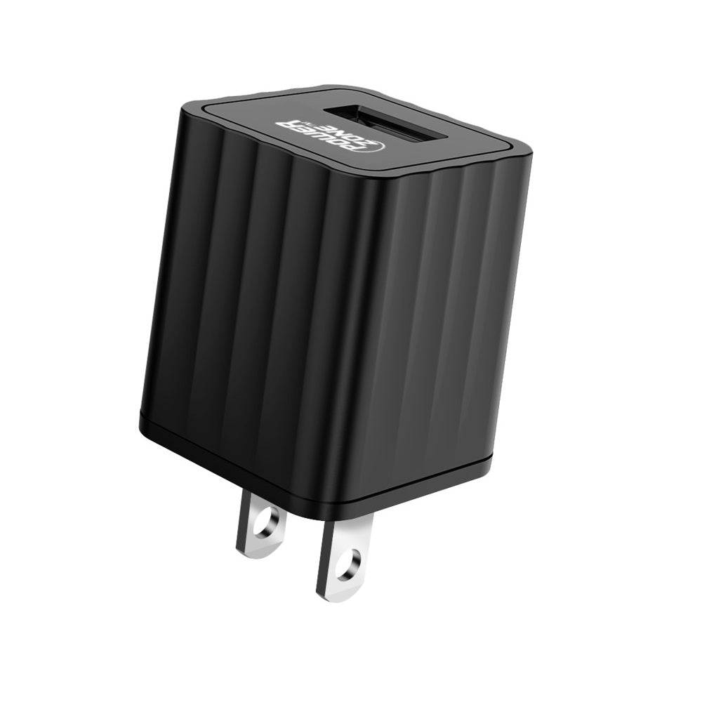 PowerZone KL-50100A USB Wall Charger, Black