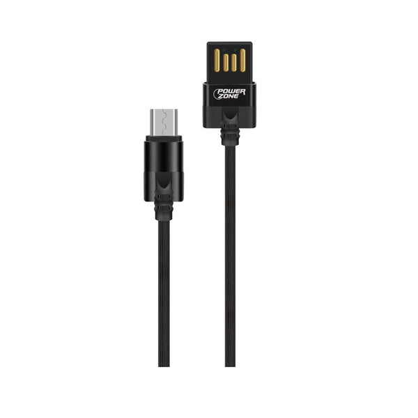 PowerZone T56-MICRO Double Sided Micro Data Cable, Black