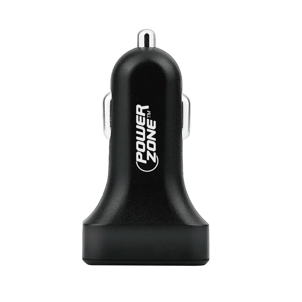 Powerzone U12 Dual USB Car Charger, ABS