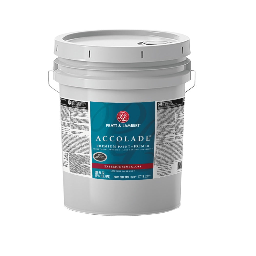 Pratt & Lambert 0000Z4982-20 Accolade Exterior Premium Paint & Primer, 5 Gallon