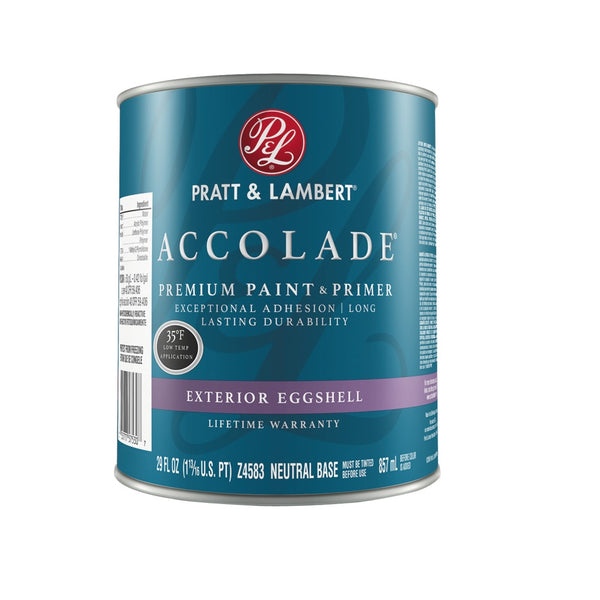 Pratt & Lambert 0000Z4583-44 Accolade Exterior Premium Paint & Primer, 1 Quart