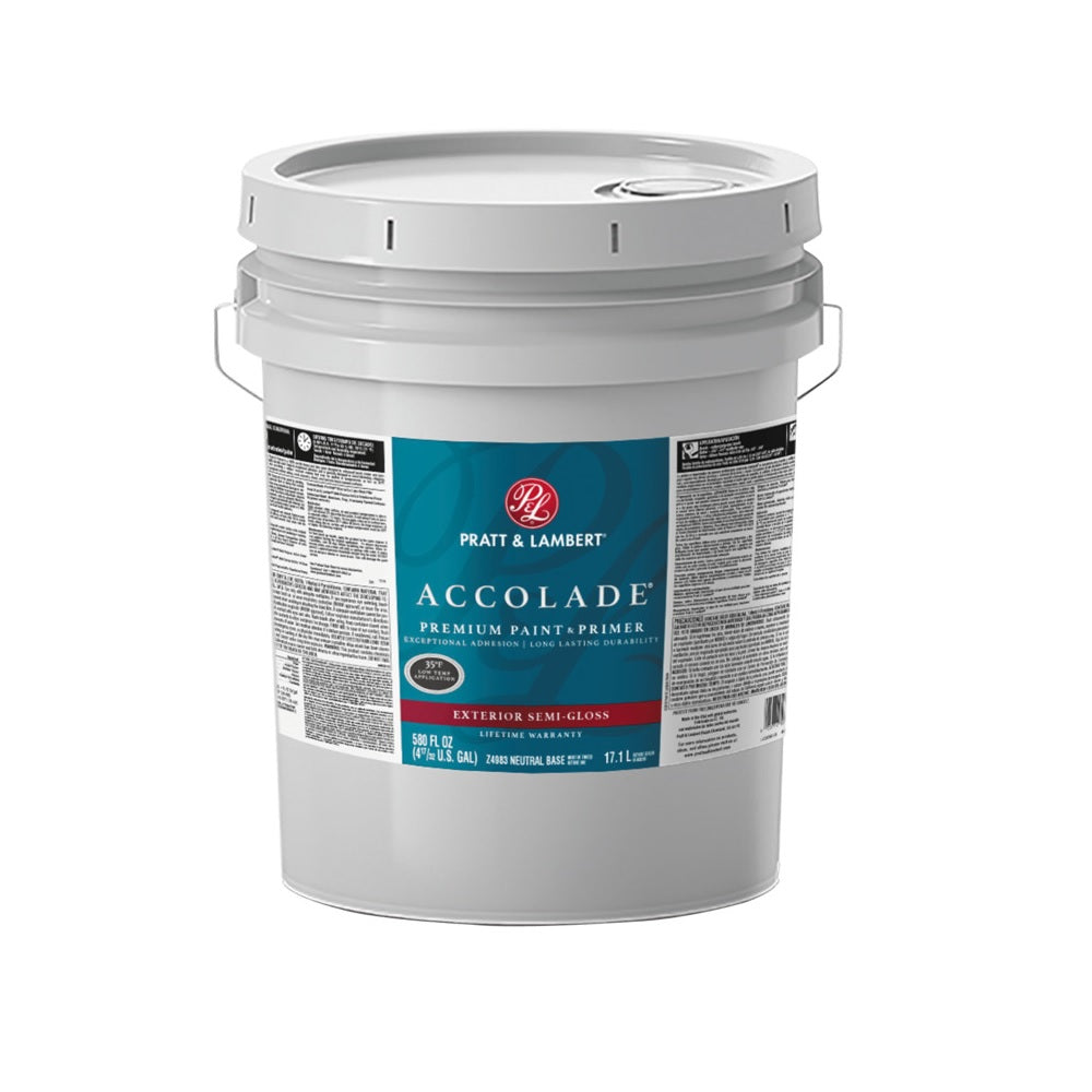 Pratt & Lambert 0000Z4983-20 Accolade Exterior Premium Paint & Primer, 5 Gallon