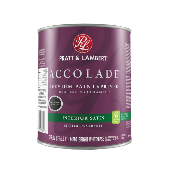 Pratt & Lambert 0000Z4780-14 Accolade Premium Paint & Primer, 31 Oz