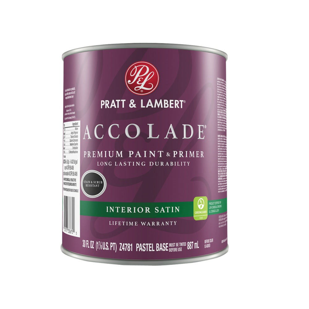 Pratt & Lambert 0000Z4781-14 Accolade Premium Paint & Primer, 30 Oz