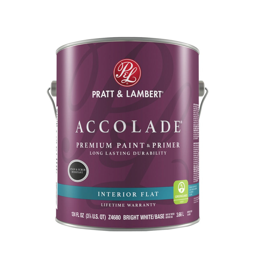 Pratt & Lambert 0000Z4680-16 Accolade Premium Paint & Primer, 124 Oz