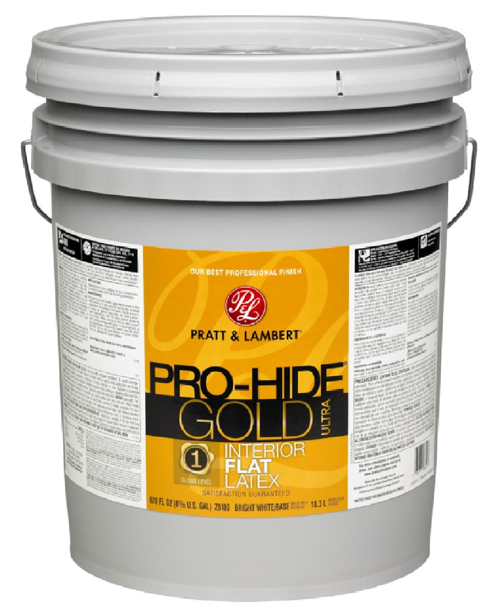 Pratt & Lambert 0000Z8180-20 Pro-Hide Flat Interior Latex Paint