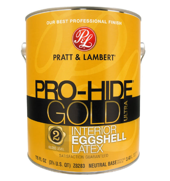 Pratt & Lambert 0000Z8283-16 Pro-Hide Gold Eggshell Latex Interior Paint