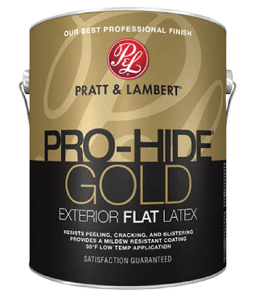 Pratt & Lambert 0000Z8400-16 Pro-Hide Gold Exterior Flat Latex, 1 Gallon