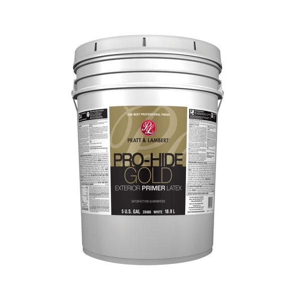 Pratt & Lambert 0000Z8460-20 Pro-Hide Gold Exterior Latex Primer, 5 Gallon