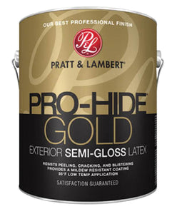 Pratt & Lambert 0000Z8600-16 Pro-Hide Gold Exterior Semi-Gloss Latex, 1 Gallon
