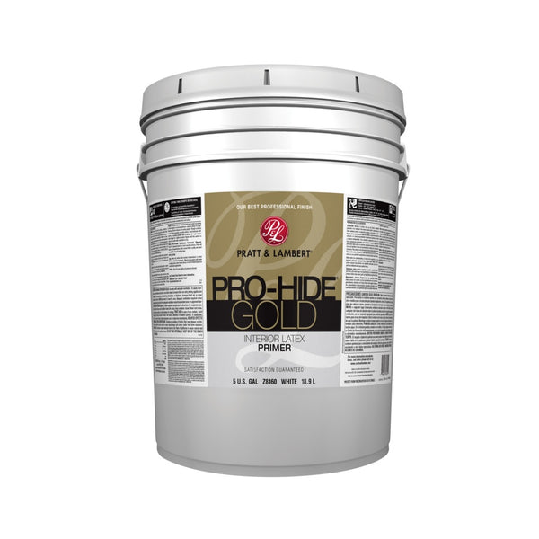 Pratt & Lambert 0000Z8160-20 Pro-Hide Gold Interior Latex Primer, 5 Gallon