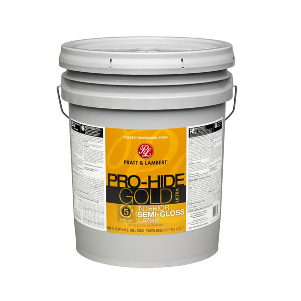 Pratt & Lambert 0000Z8381-20 Pro-Hide Gold Ultra Interior Paint, 5 Gallon