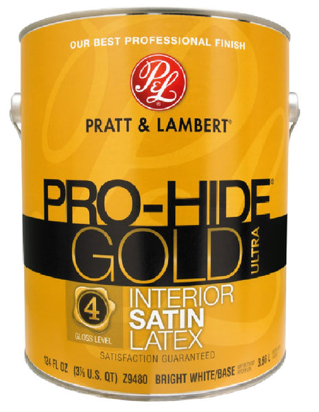 Pratt & Lambert 0000Z9480-16 Pro-Hide Gold Ultra Interior Satin Latex, 1 Gallon