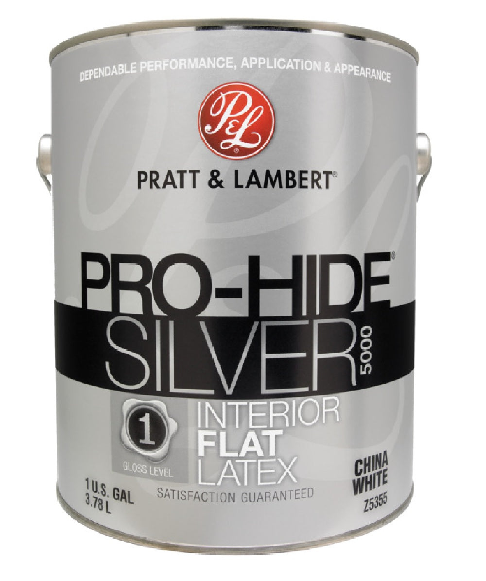 Pratt & Lambert 0000Z5355-16 Pro-Hide Interior Paint, China White, 1 Gallon