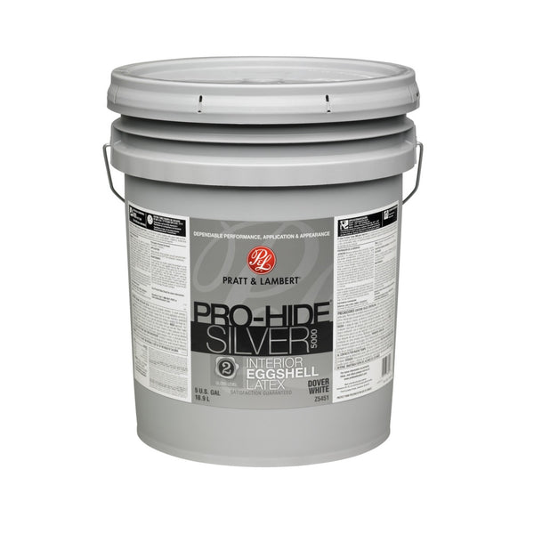 Pratt & Lambert 0000Z5451-20 Pro-Hide Silver 5000 Interior Paint, 5 Gallon