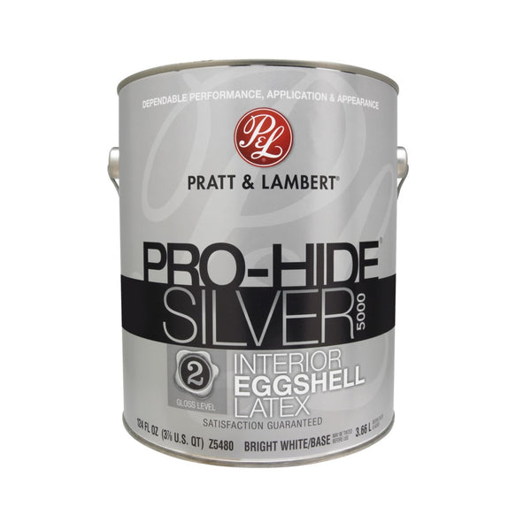 Pratt & Lambert 0000Z5480-16 Pro-Hide Silver 5000 Interior Paint, 1 Gallon