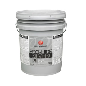 Pratt & Lambert 0000Z5351-20 Pro-Hide Silver 5000 Interior Paint, 5 Gallon
