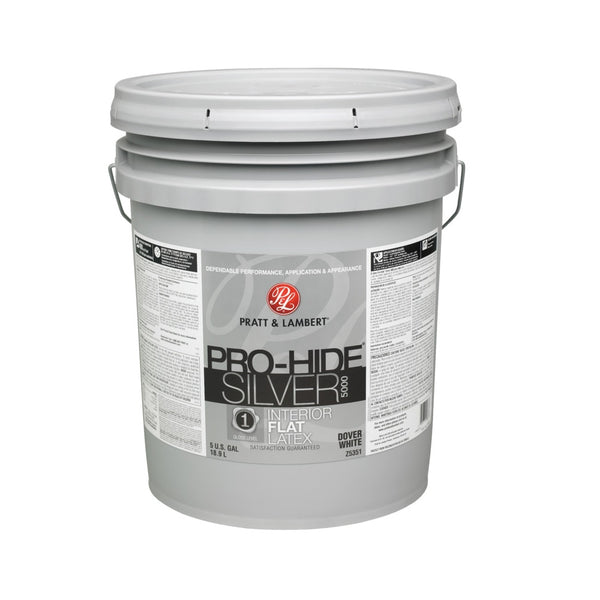 Pratt & Lambert 0000Z5351-20 Pro-Hide Silver 5000 Interior Paint, 5 Gallon