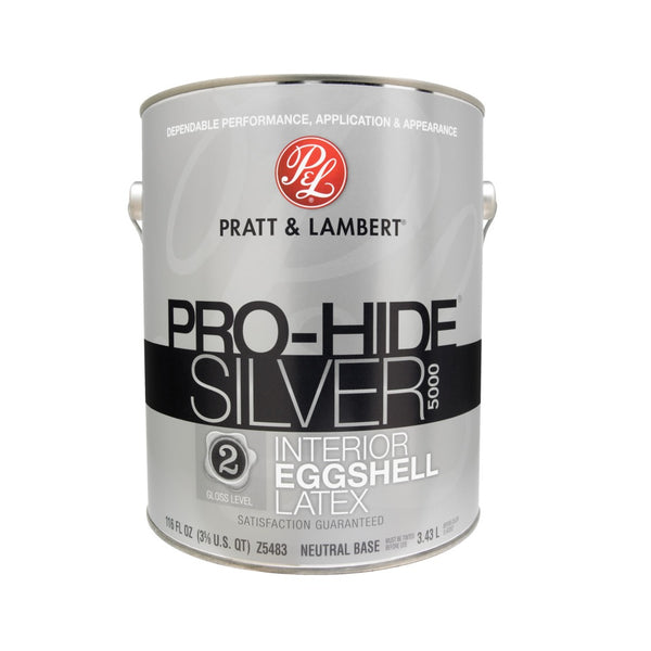Pratt & Lambert 0000Z5483-16 Pro-Hide Silver 5000 Interior Paint, 1 Gallon