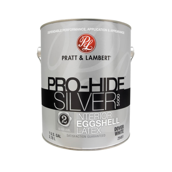 Pratt & Lambert 0000Z5451-16 Pro-Hide Silver 5000 Interior Paint, 1 Gallon