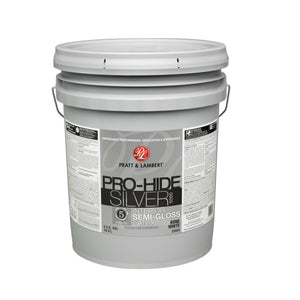 Pratt & Lambert 0000Z5554-20 Pro-Hide Silver 5000 Interior Paint, 5 Gallon