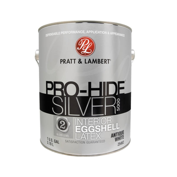 Pratt & Lambert 0000Z5452-16 Pro-Hide Silver 5000 Interior Paint, 1 Gallon