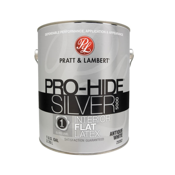 Pratt & Lambert 0000Z5352-16 Pro-Hide Silver 5000 Interior Paint, 1 Gallon
