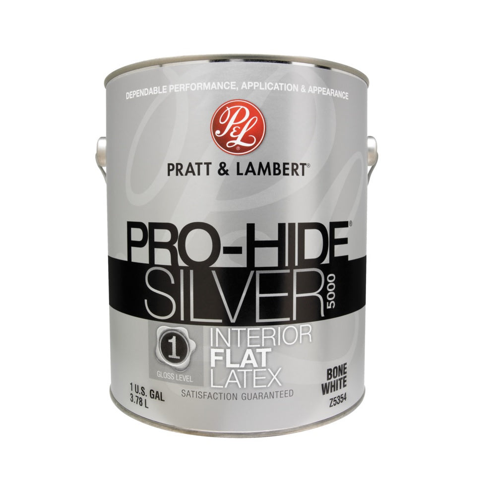 Pratt & Lambert 0000Z5354-16 Pro-Hide Silver 5000 Interior Paint, 1 Gallon