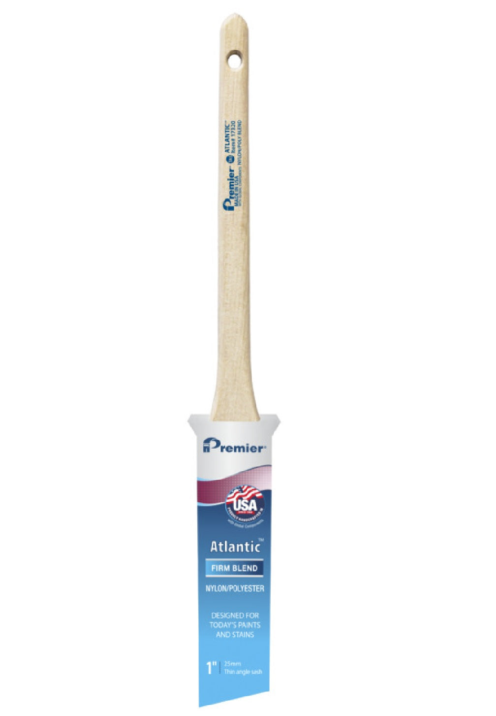 Premier 17320 Atlantic Angle Sash Paint Brush, 1 Inch