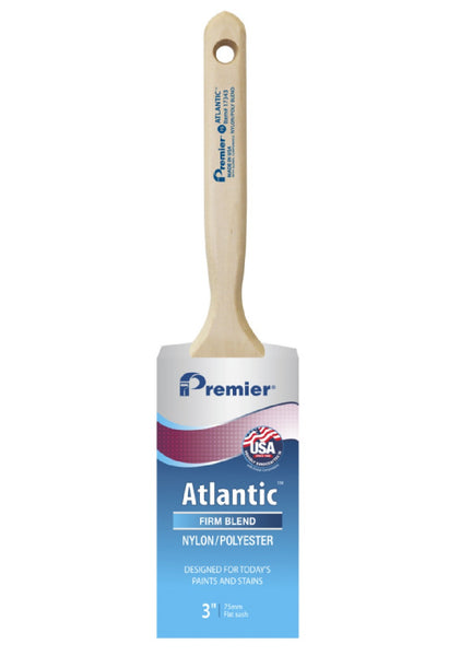 Premier 17343 Atlantic Firm Flat Paint Brush, 3 Inch