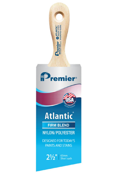Premier 17357 Atlantic Short Sash Paint Brush, 2-1/2 Inch