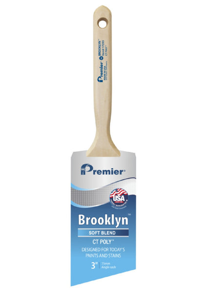 Premier Brooklyn 17293 Angle Sash Paint Brush, 3 Inch