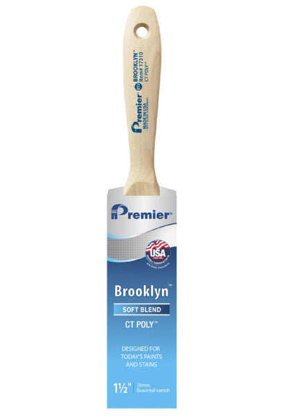 Premier 17310 Brooklyn Beavertail Varnish Paint Brush, 2-1/2 Inch