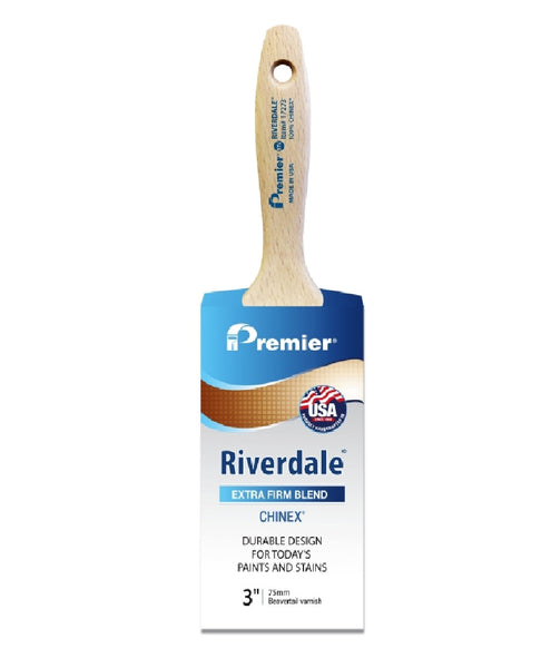 Premier 17273 Riverdale Beavertail Varnish Paint Brush, 3 Inch