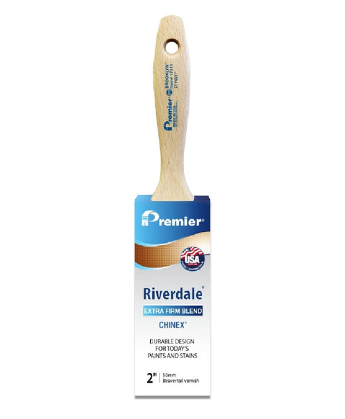 Premier 17271 Riverdale Beavertail Varnish Paint Brush, 2 Inch