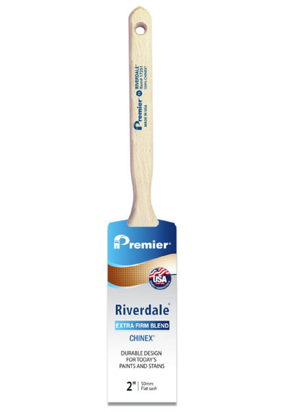 Premier 17261 Riverdale Extra Stiff Flat Paint Brush, 2 Inch