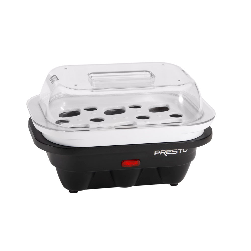 Presto 04632 Electric Egg Cooker, Black & White