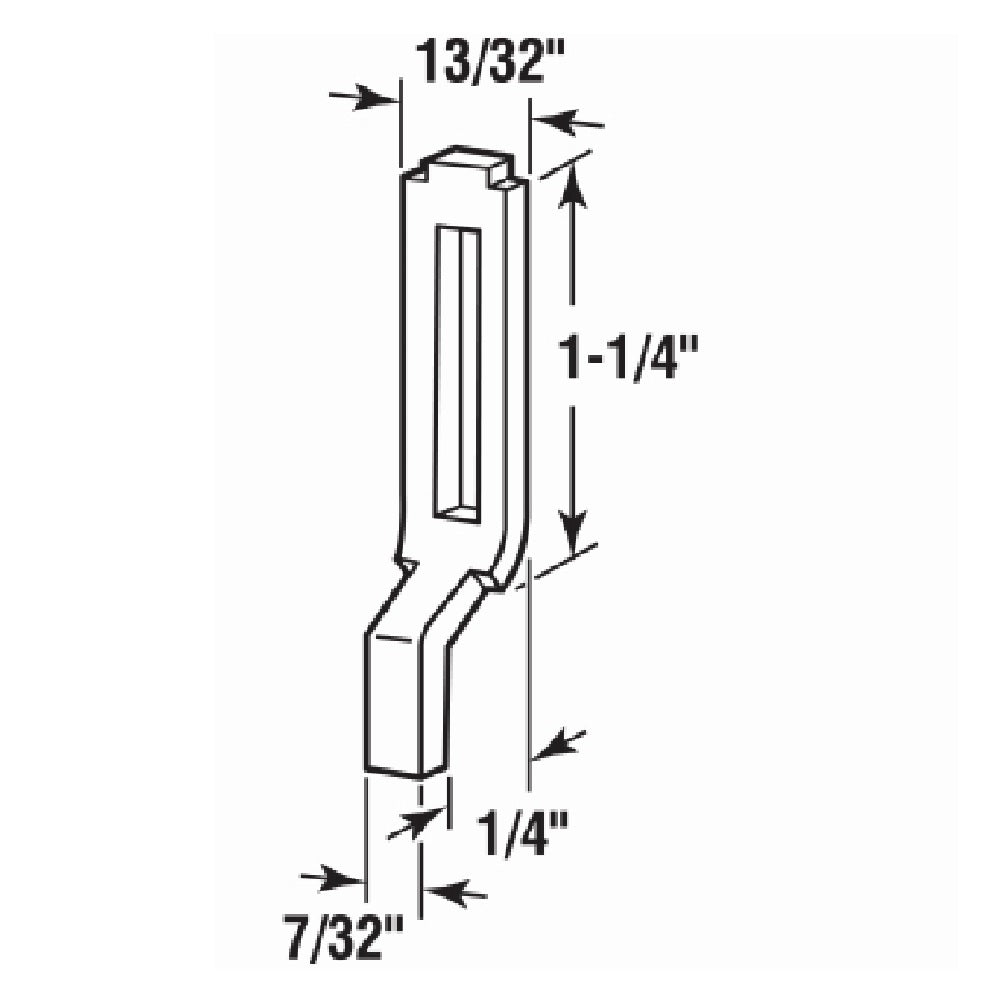 Prime Line A 148 Sliding Screen Door Keeper, Steel