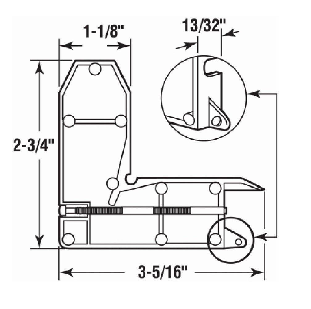 Prime Line B 569 Sliding Screen Door Diecast Corner, Diecast