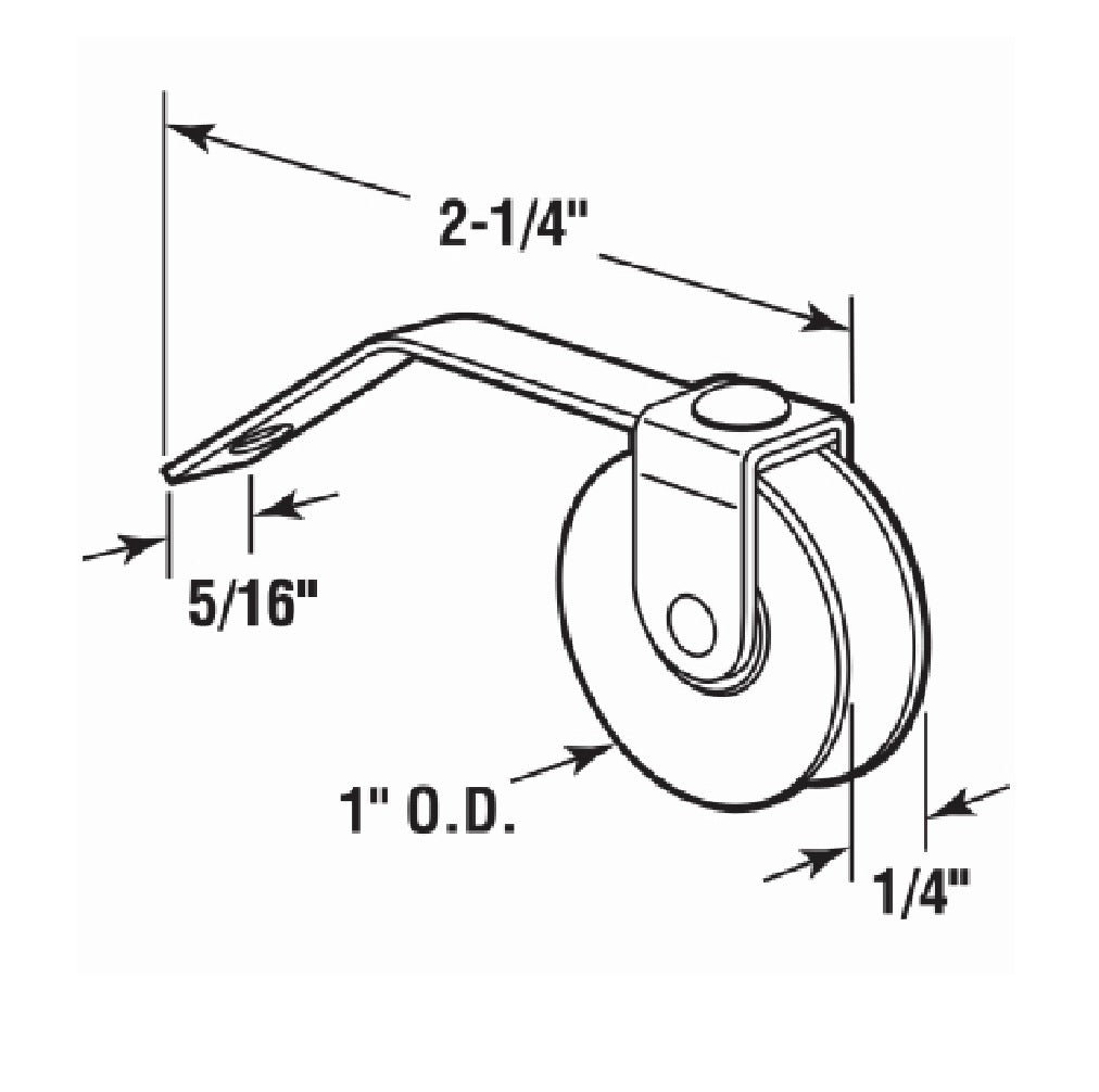 Prime Line B 576 Tension Spring Roller Assembly, 1 Inch
