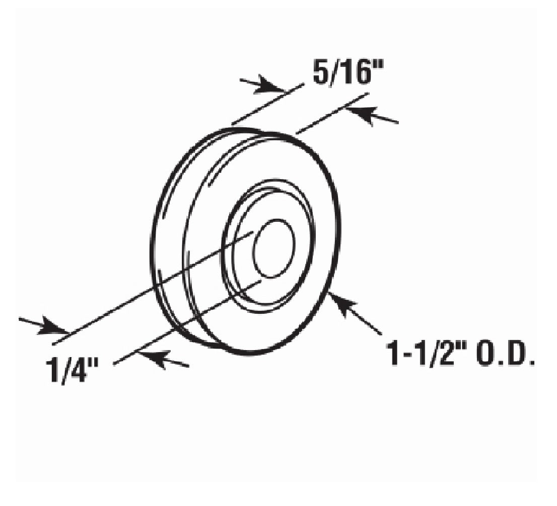 Prime Line D 1503 Sliding Glass Door Roller, 1-1/2 Inch
