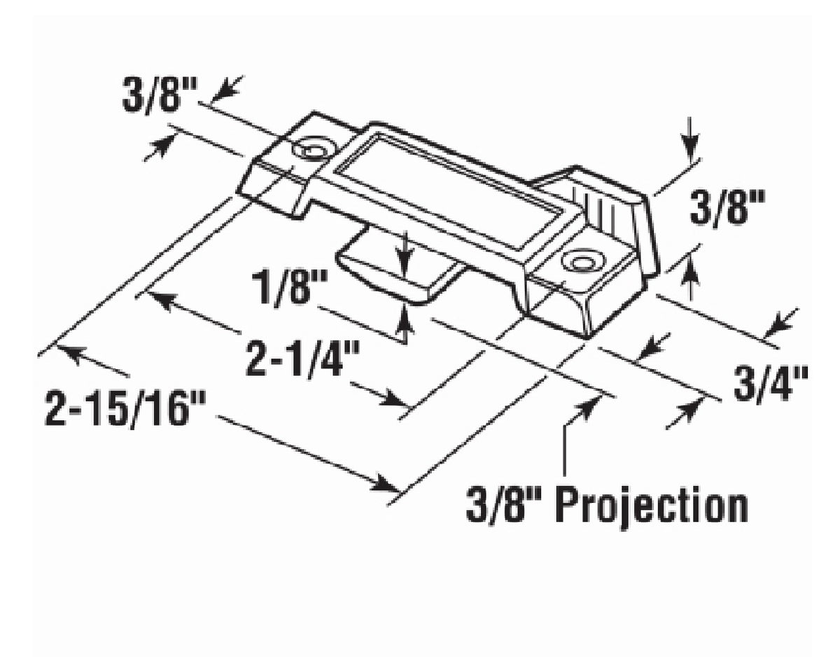 Prime-Line F 2596 Sliding Window Sash Lock, Bronze, Diecast