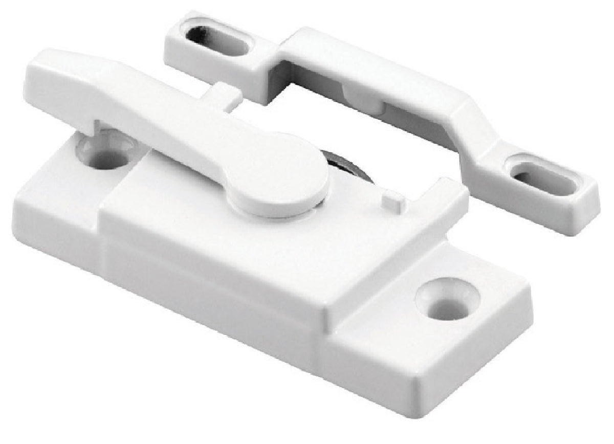 Prime Line F 2744 Window Sash Lock with Keeper, White