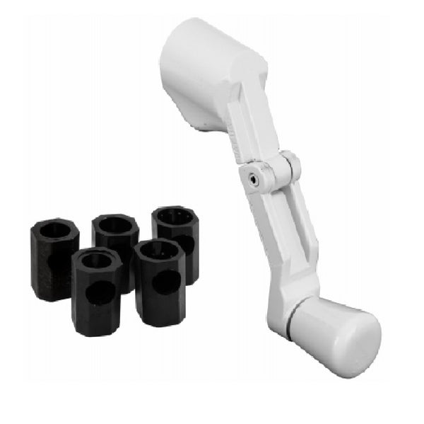 Prime Line H 3962 Universal Folding Crank Handle, White