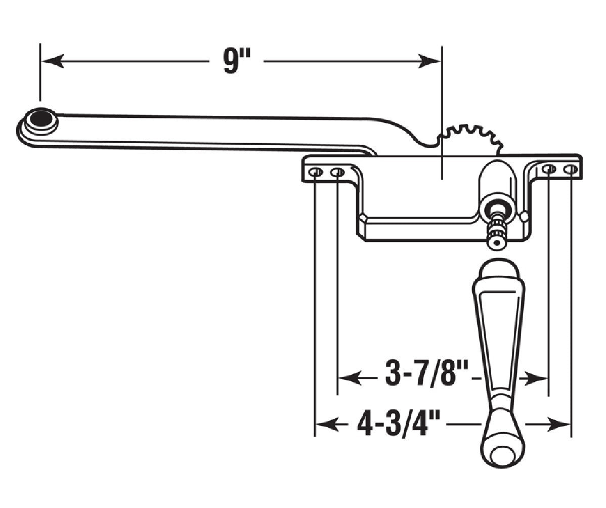 Prime Line H 3523 Window Casement Operator, Steel